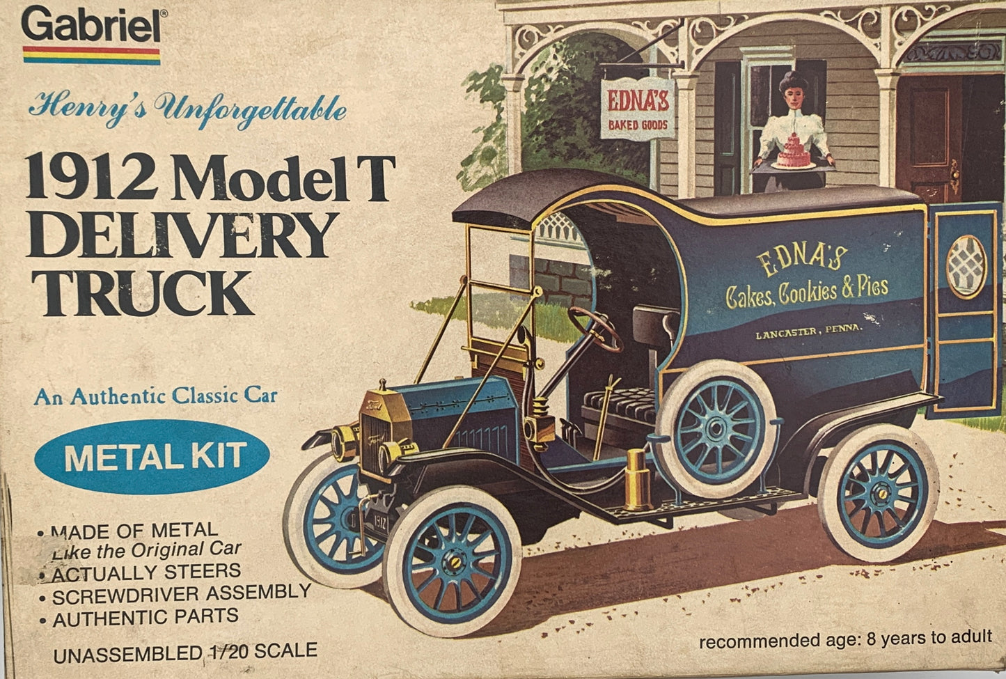 Gabriel 1909 Model T Runabout, 1/20 Scale Model Kit