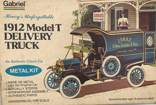Gabriel 1909 Model T Runabout, 1/20 Scale Model Kit