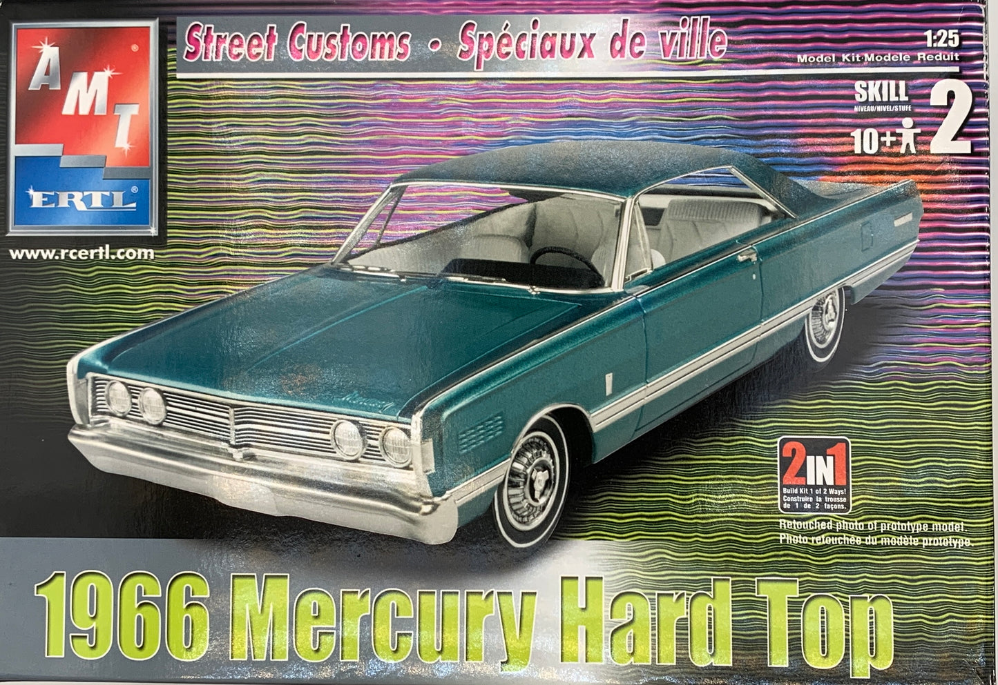 AMT Street Customs 1966 Mercury Hard Top, 1/25 Scale Model Kit
