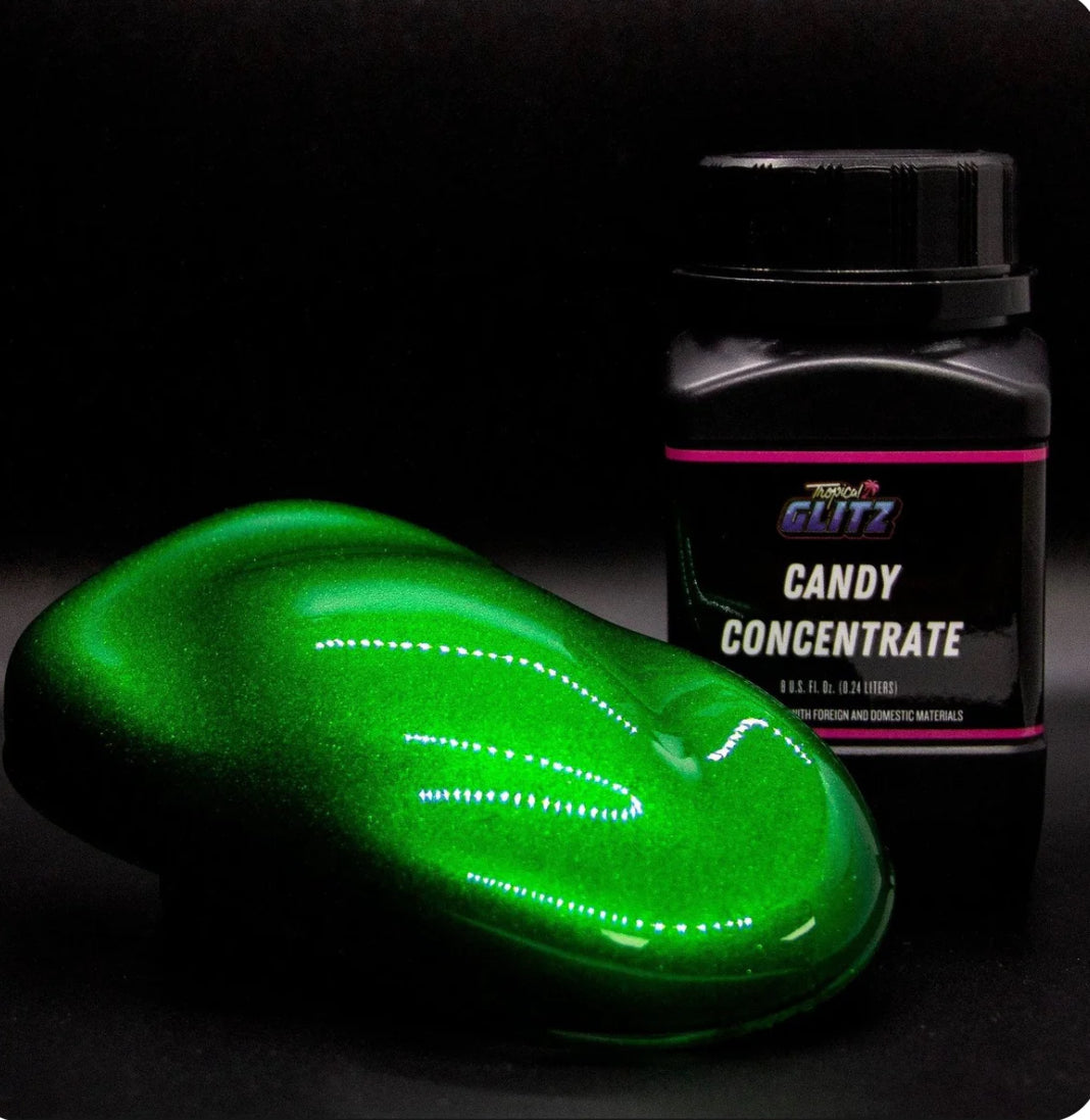 Tropical Glitz 2 oz Airbrush Ready to spray Transparent Candy Paint