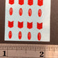 Chevron tail lights Dimensional decal