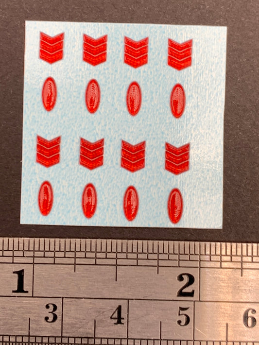 Chevron tail lights Dimensional decal