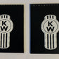 Kenworth KW Mud flaps Dimensional decal