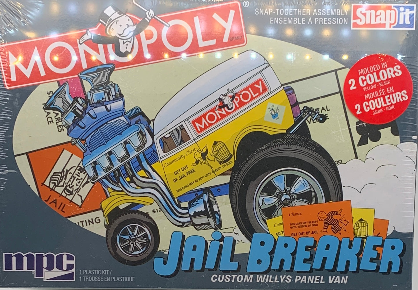 MPC Monopoly Jail Breaker Custom Willys Panel Van, Snap Model Kit