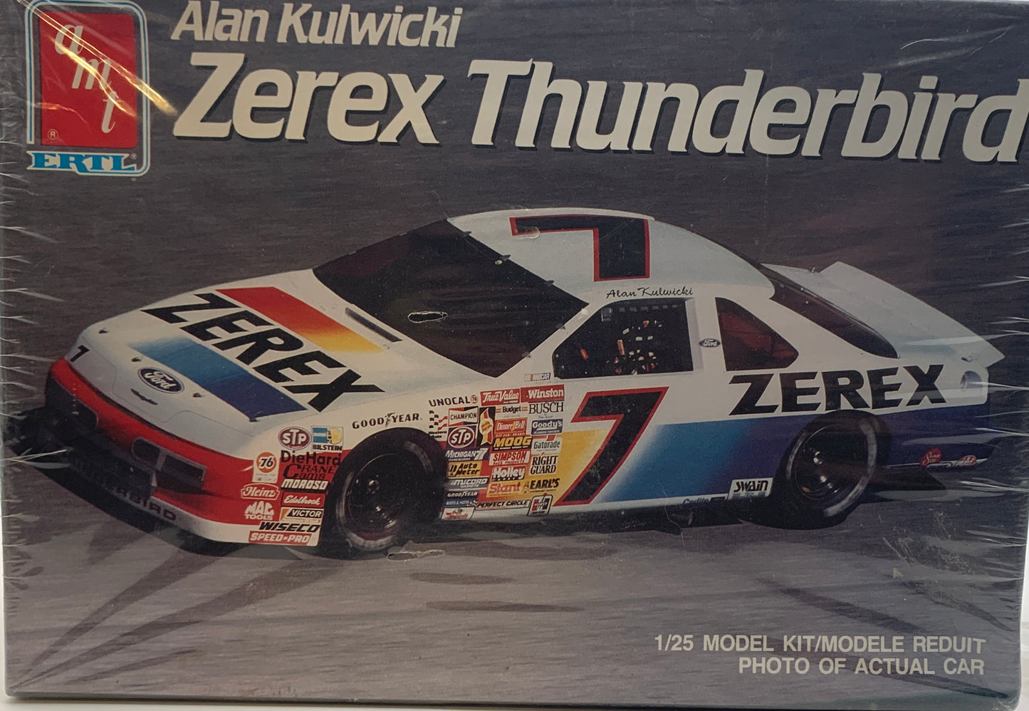 AMT Alan Kulwicki #7 Zerex Thunderbird, 1/25 Scale Model Kit