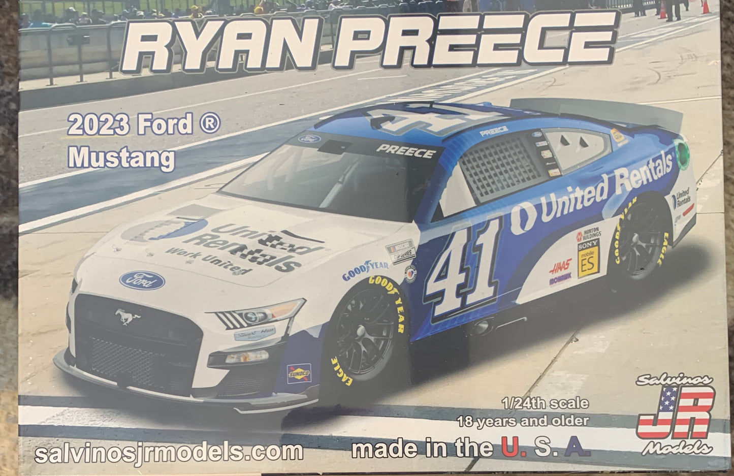 Salvinos Ryan Preece 2024 Ford Mustang model kit