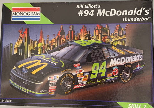 Monogram Bill Elliott’s #94 McDonald’s Thunderbat, 1/24 Scale Model Kit