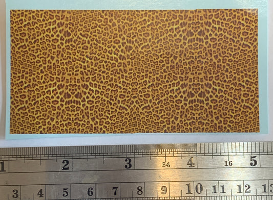 Cheetah print Water Slide Decal Sheet