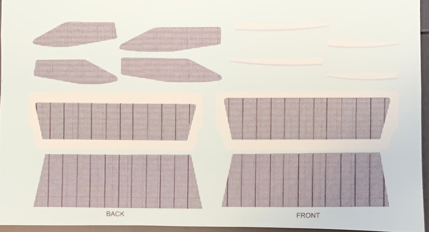 Decals for the 1960 Nomad Station Wagon Interior sized to the AMT kit