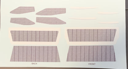Decals for the 1960 Nomad Station Wagon Interior sized to the AMT kit