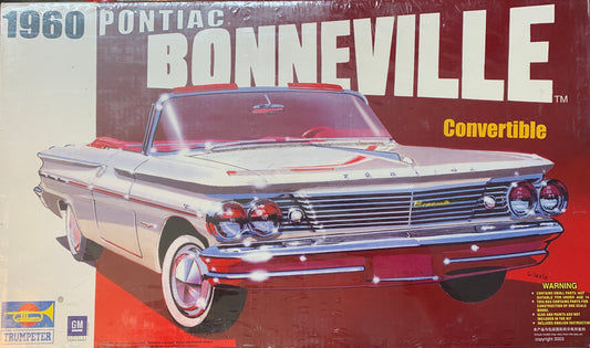 Trumpeter 1960 Pontiac Bonneville Convertible, 1/25 Scale Model Kit