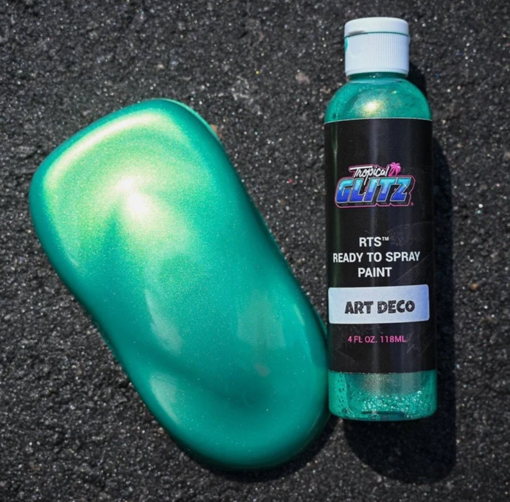 Tropical Glitz 2 oz Airbrush Ready to spray Pearl Basecoat Paint