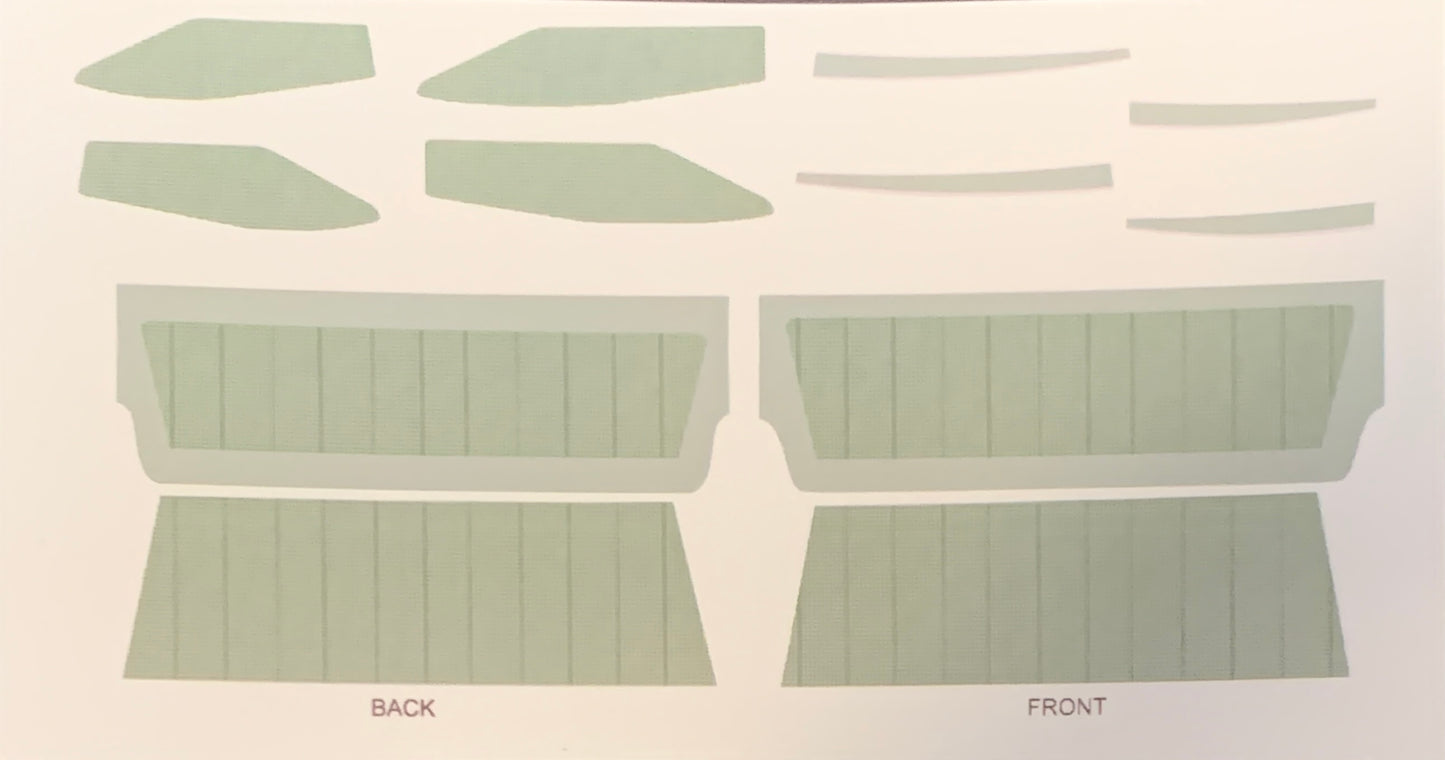 Decals for the 1960 Nomad Station Wagon Interior sized to the AMT kit