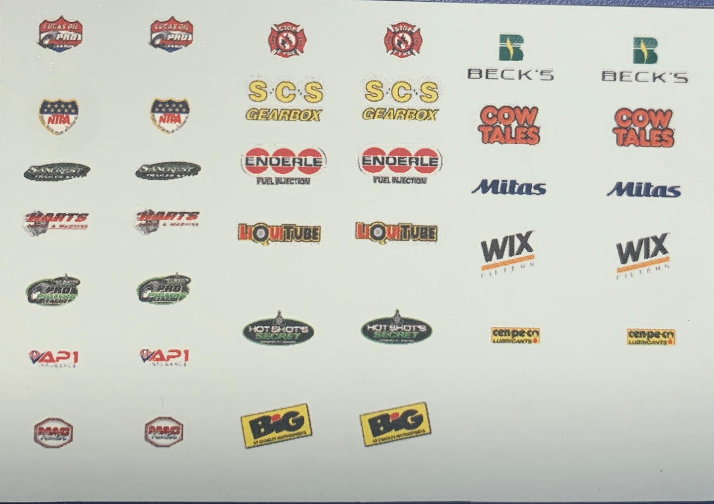 Pulling Tractor Contingency Logo water slide decals