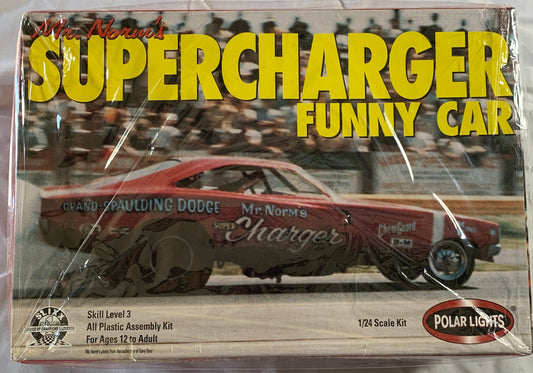 Polar Lights Mr. Norm’s Supercharger Funny Car, 1/24 Scale Model Kit
