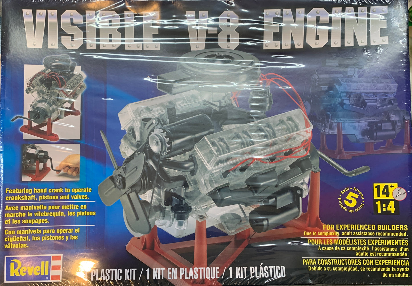 Revell Visible V8 Engine, Large 1/4 Scale Model Kit