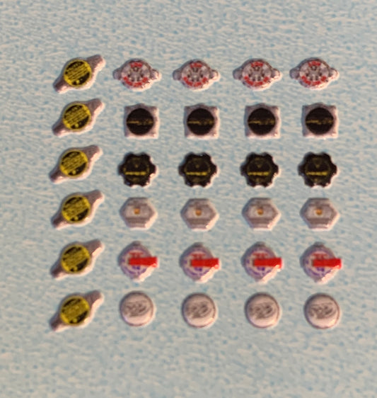 Radiator Caps Dimensional decal