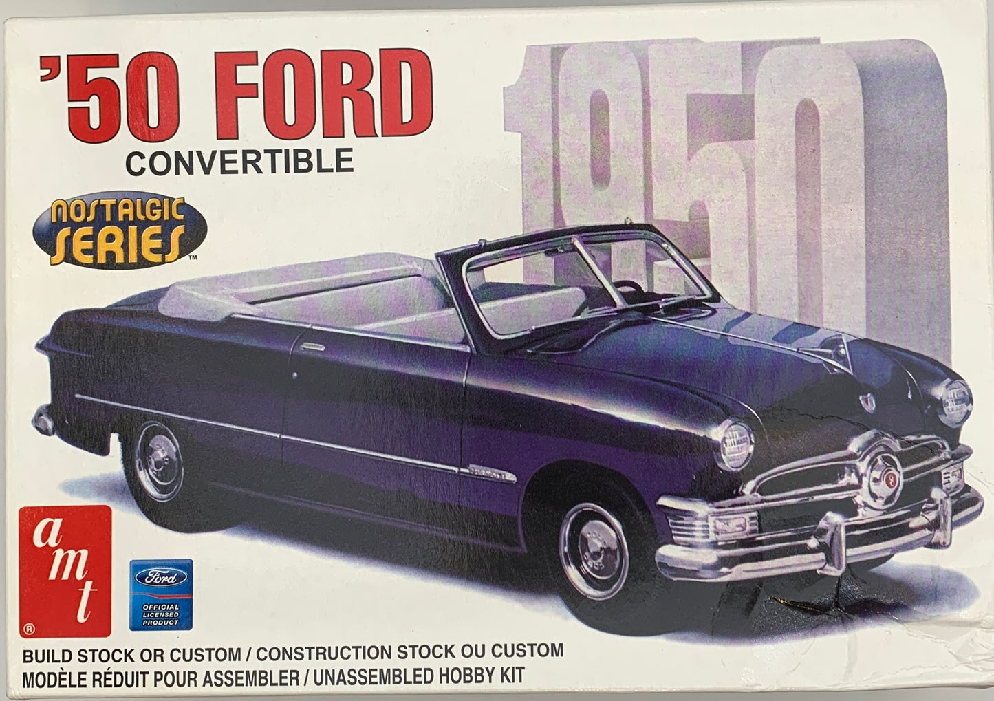 AMT Nostalgic Series ‘50 Ford Convertible, 1/25 Scale Model Kit