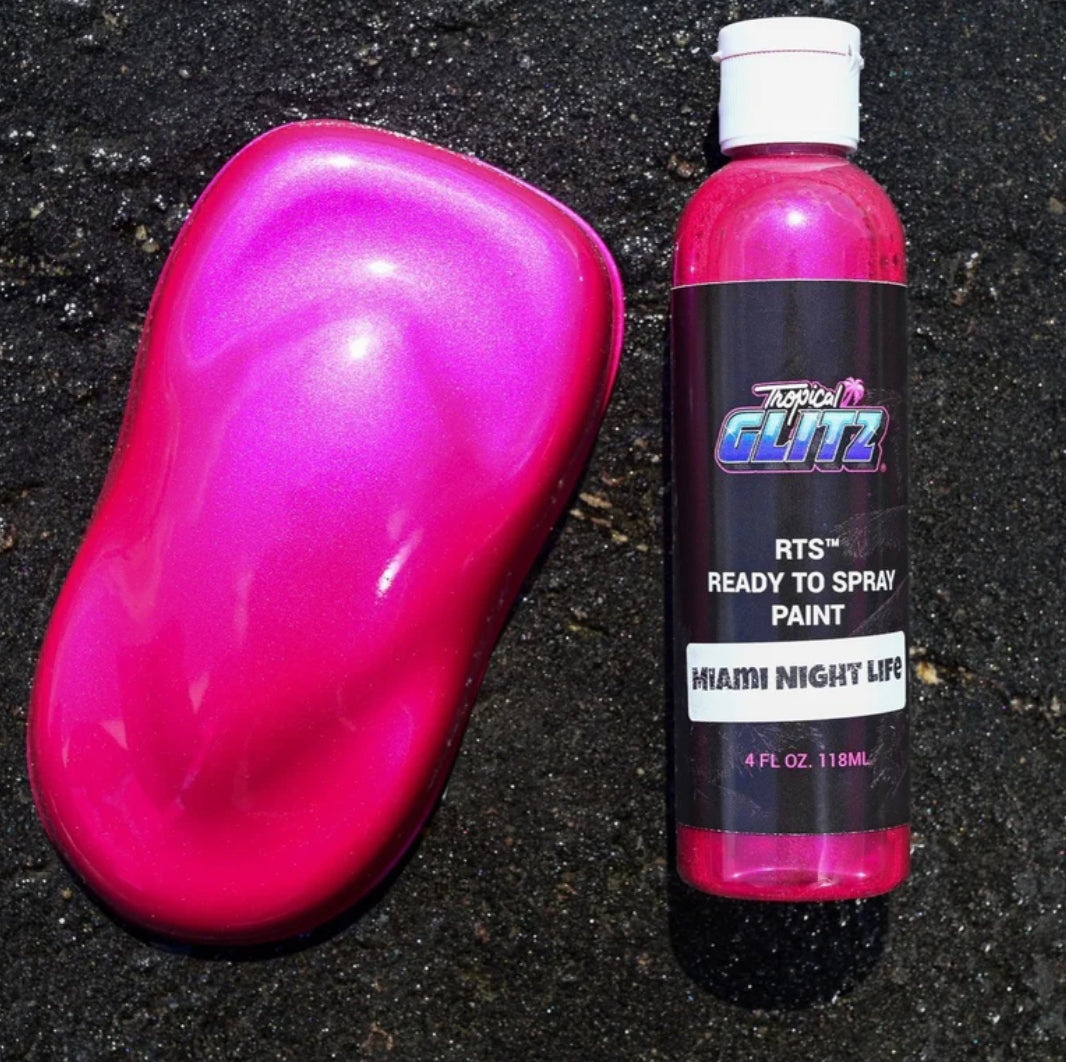 Tropical Glitz 2 oz Airbrush Ready to spray Pearl Basecoat Paint