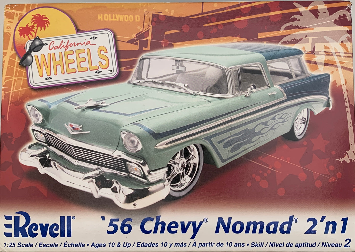 Revell California Wheels ‘56 Chevy Nomad 2 in 1, 1/25 Scale Model Kit