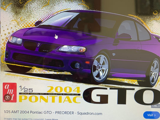 amt 1548 2004 Pontiac GTO 1/25 model kit