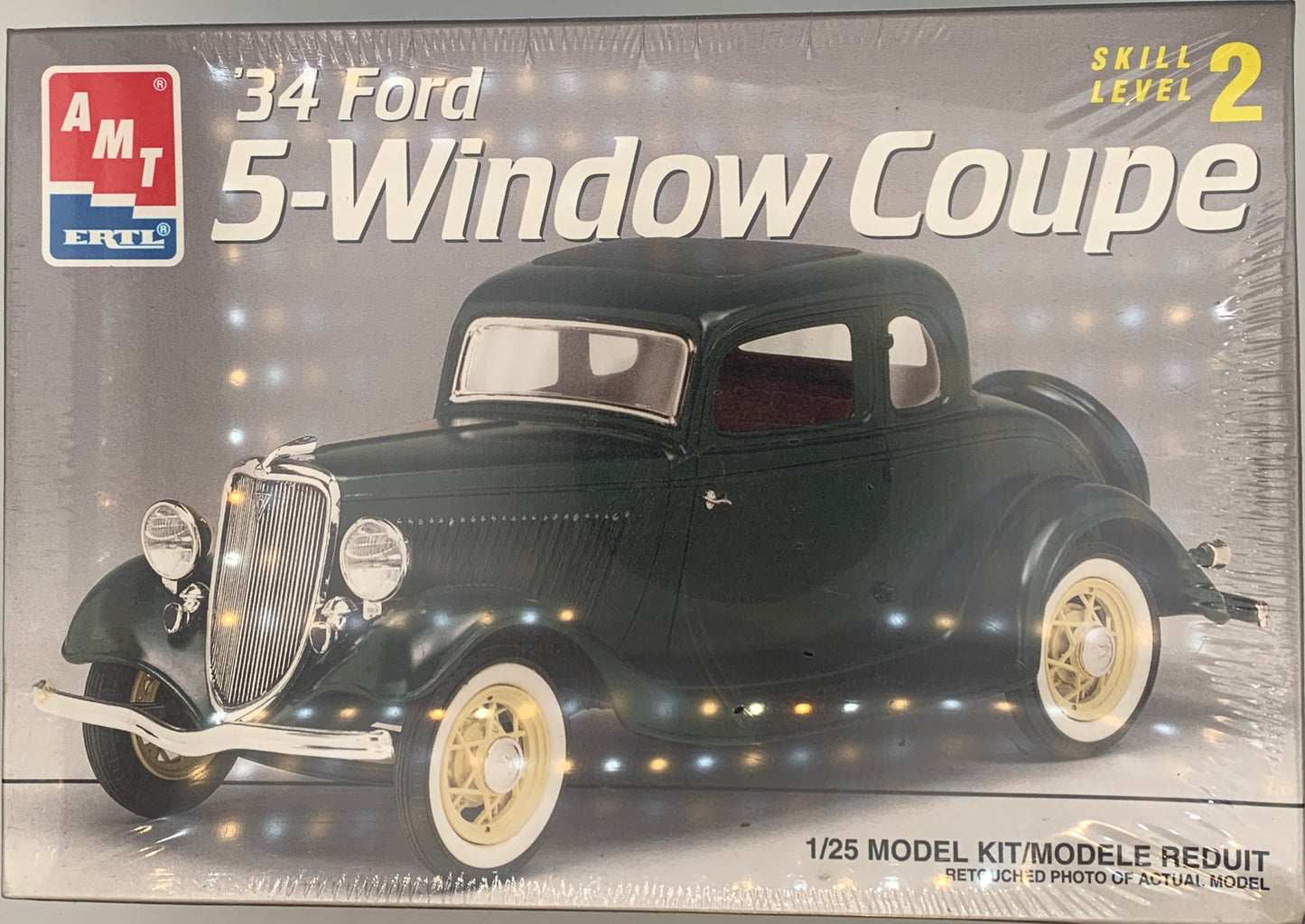AMT ‘34 Ford 5-Window Coupe, 1/25 Scale Model Kit