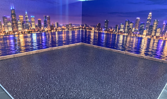 City Skyline at night Photo backdrop