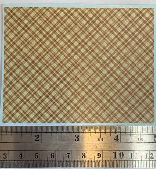 Trunk Liner Plaid Water Slide Decal Sheet