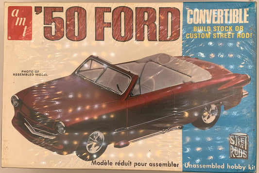 AMT Street Rods ‘50 Ford Convertible, 1/25 Scale Model Kit (New Sealed)