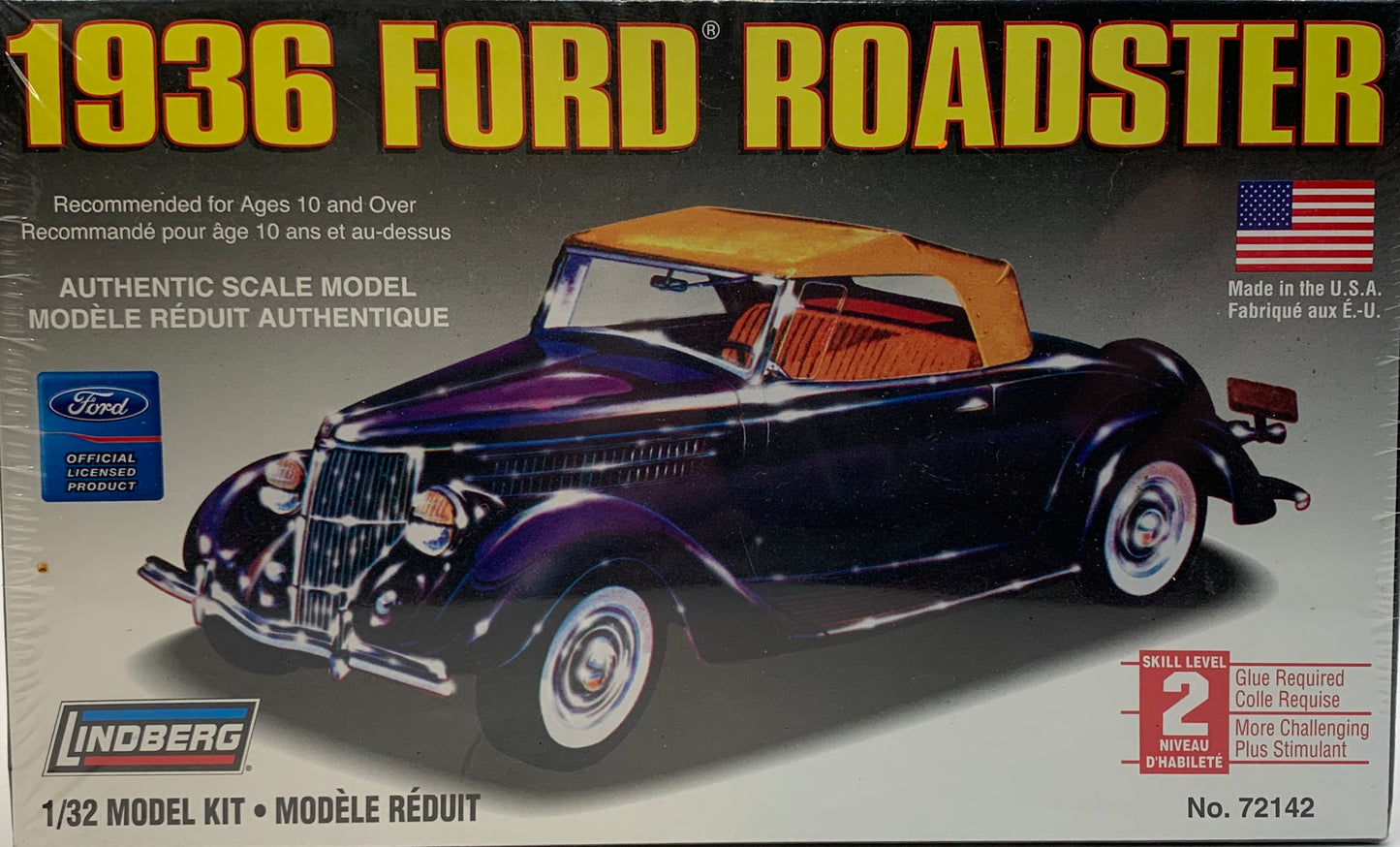 Lindberg 1936 Ford Roadster, 1/32 Scale Model Kit
