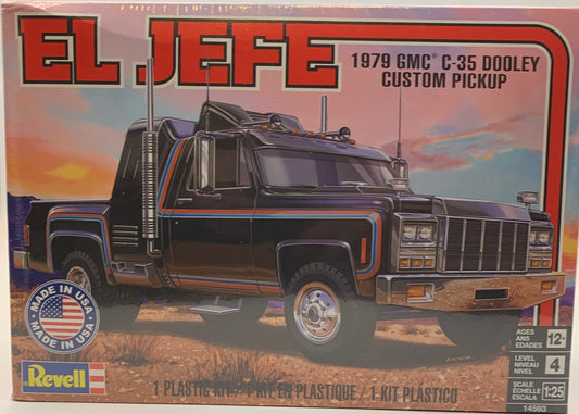 Revell El Jefe 1979 GMC C-35 Dooley Custom Pickup, 1/25 Scale Model Kit