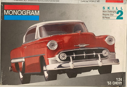 Monogram ‘53 Chevy, 1/24 Scale Model Kit