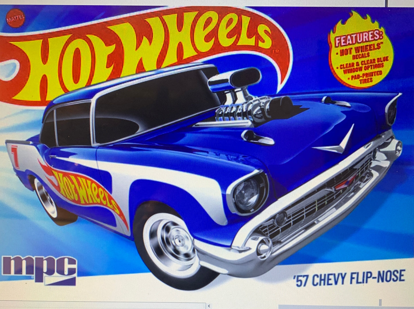 MPC 1031 1957 chevy sedan flip nose hot wheel