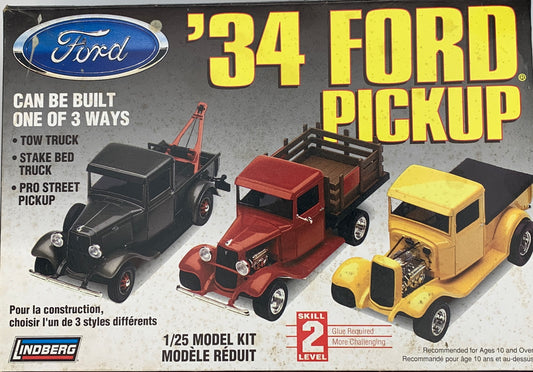 Lindberg ‘34 Ford Pickup, 1/25 Scale Model Kit