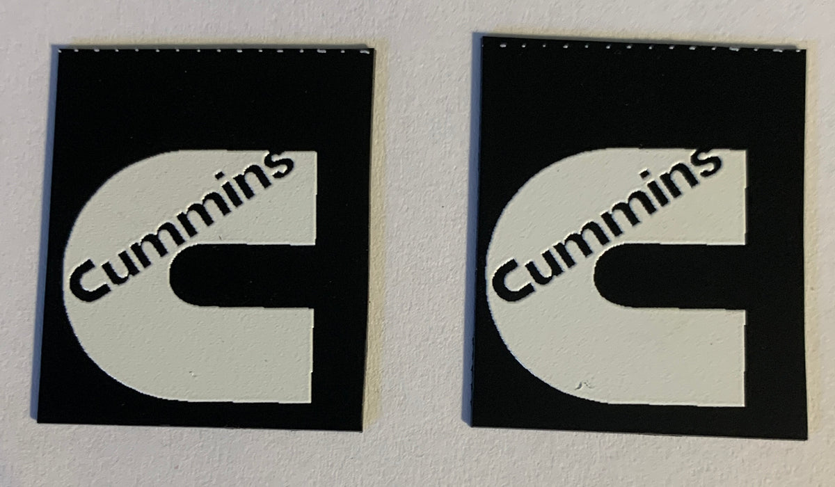 Cummins Mud flaps Dimensional decal