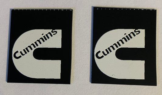 Cummins Mud flaps Dimensional decal
