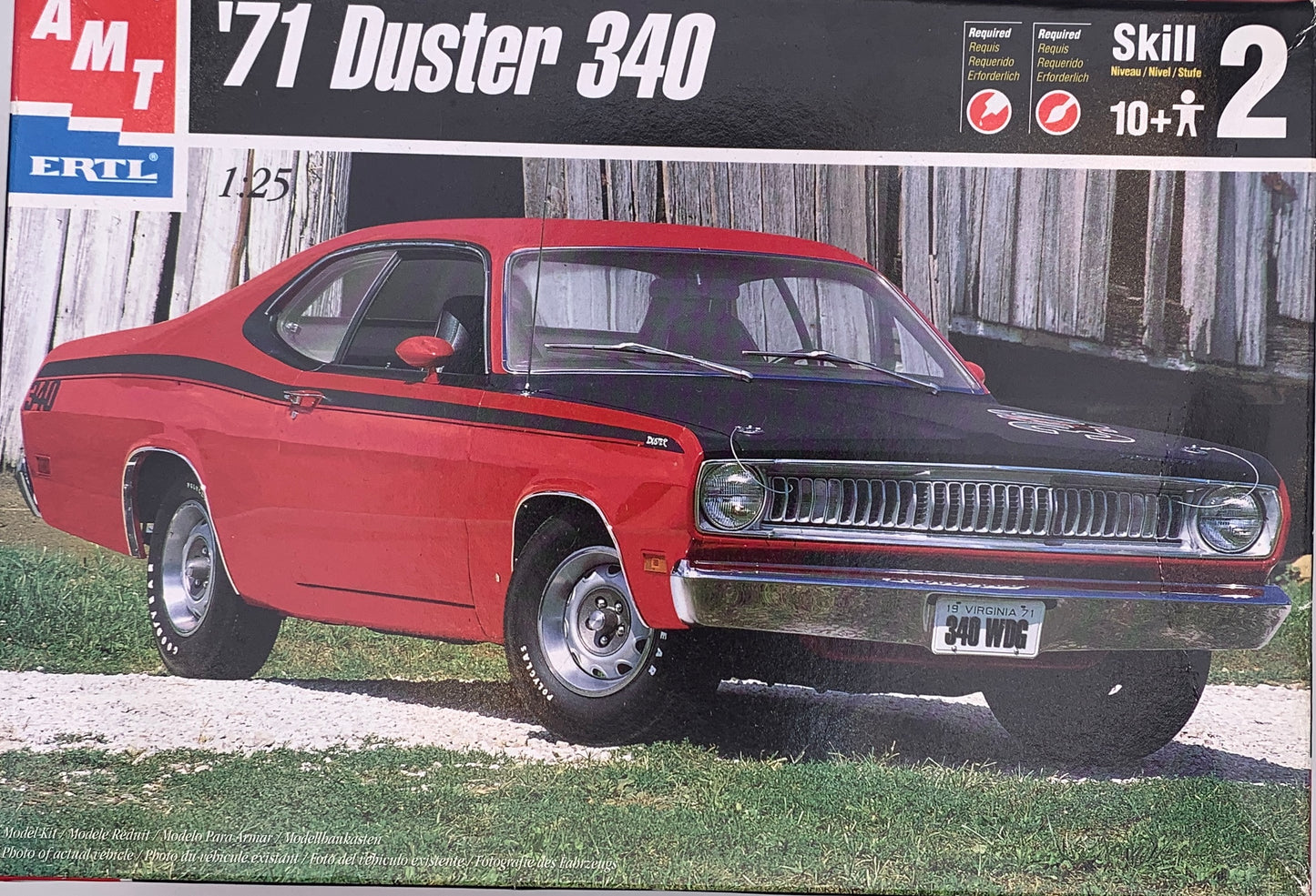 AMT ‘71 Duster 340, 1/25 Scale Model Kit
