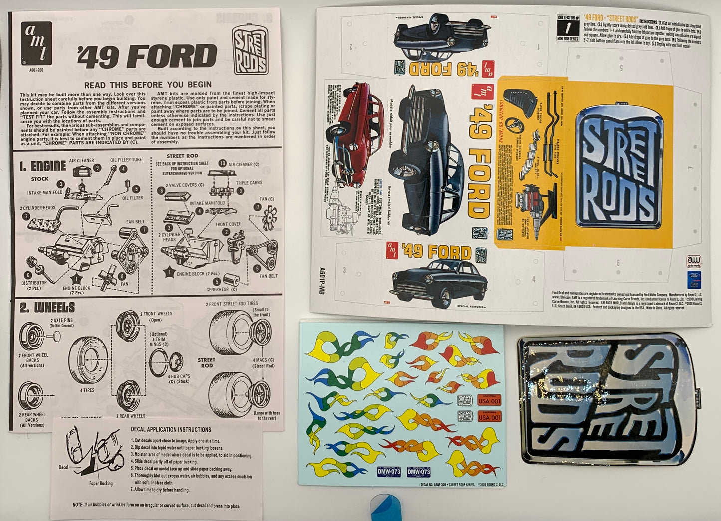 AMT ‘49 Ford Street Rods, 1:25 Scale Model Kit