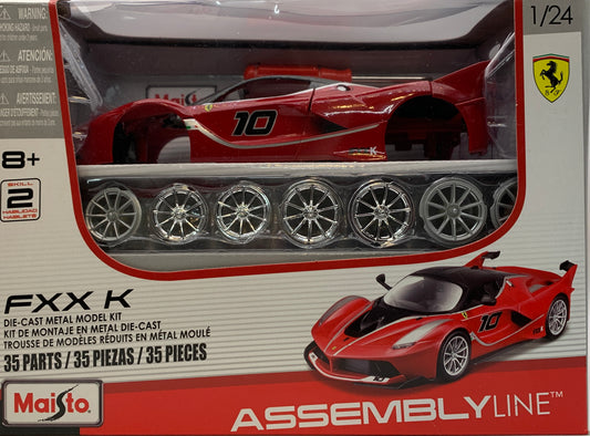Maisto Assembly Line Die-Cast Ferrari FXX K, 1/24 Scale Model Kit