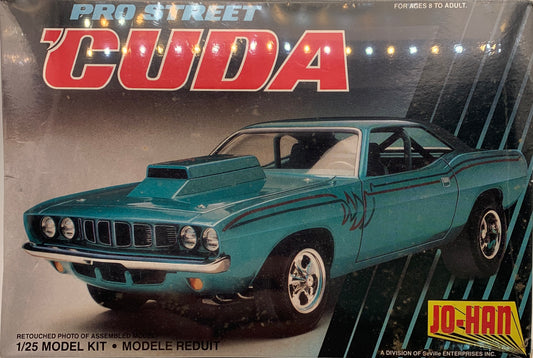 Jo-Han Pro Street ‘Cuda, 1/25 Scale Model Kit