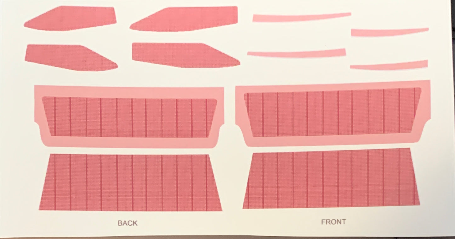 Decals for the 1960 Nomad Station Wagon Interior sized to the AMT kit
