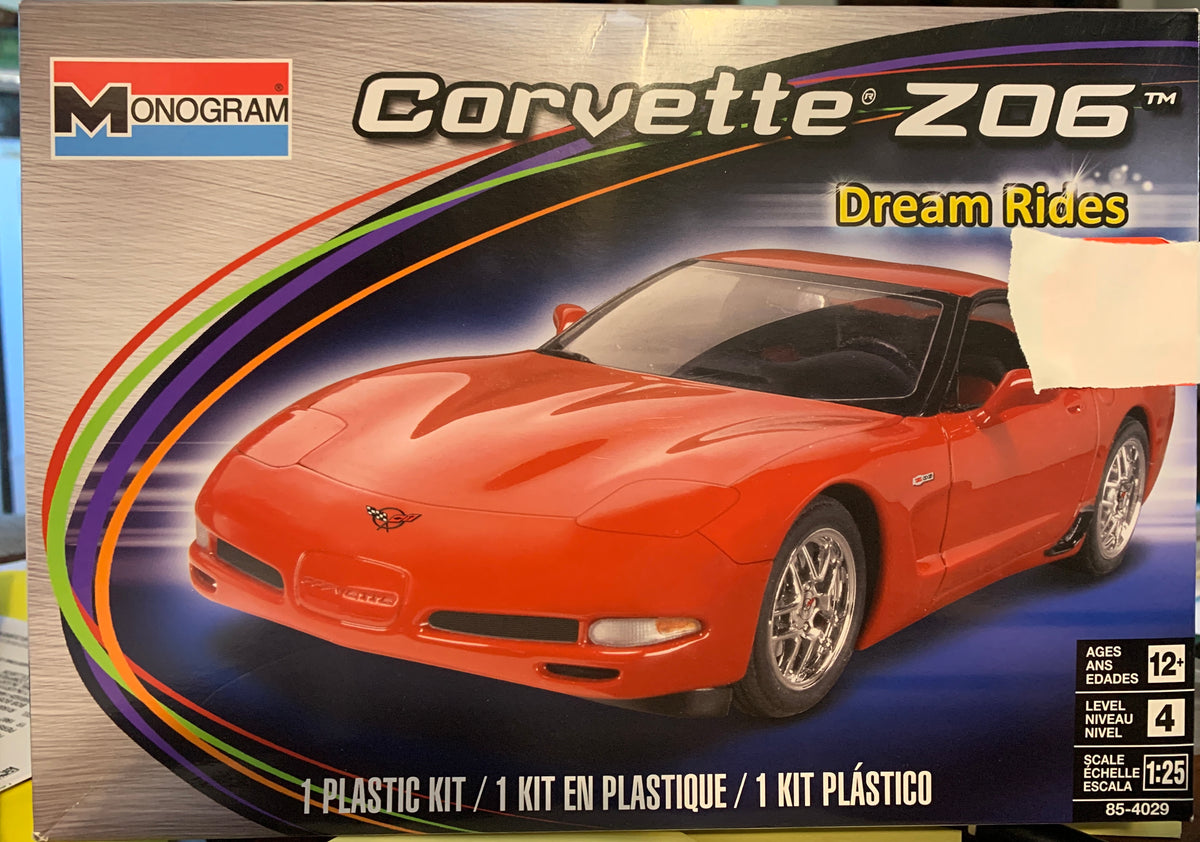 Monogram #85-4029 is the 1/25 scale 2004 Corvette Z06 “Dream Rides”
