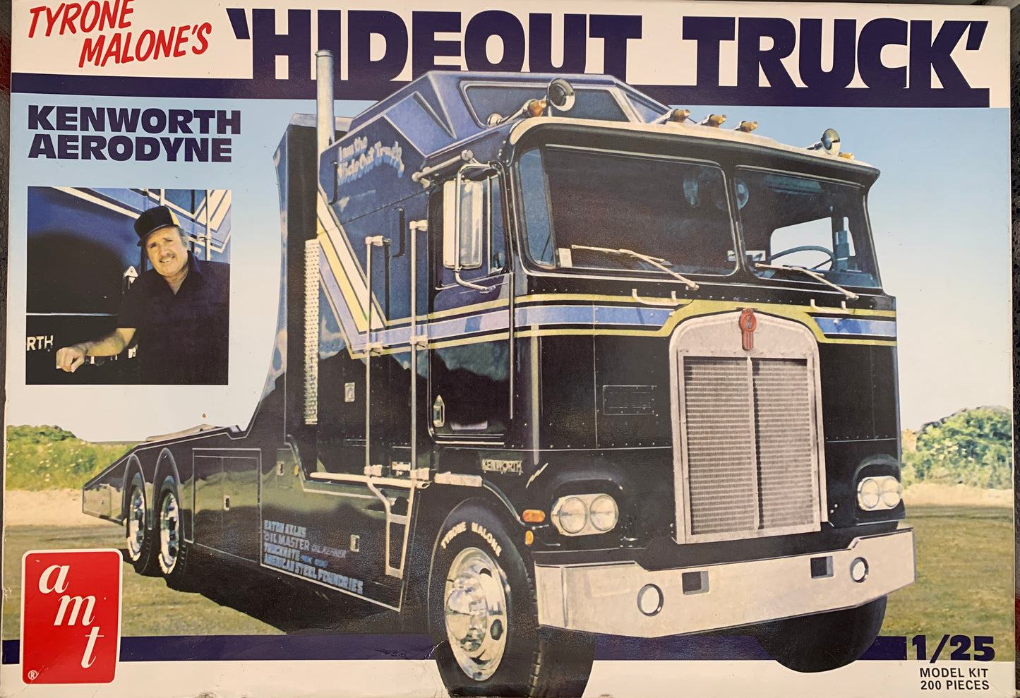 AMT Tyrone Malone’s ‘Hideout Truck’ Kenworth Aerodyne, 1/25 Scale Model Kit (Open)