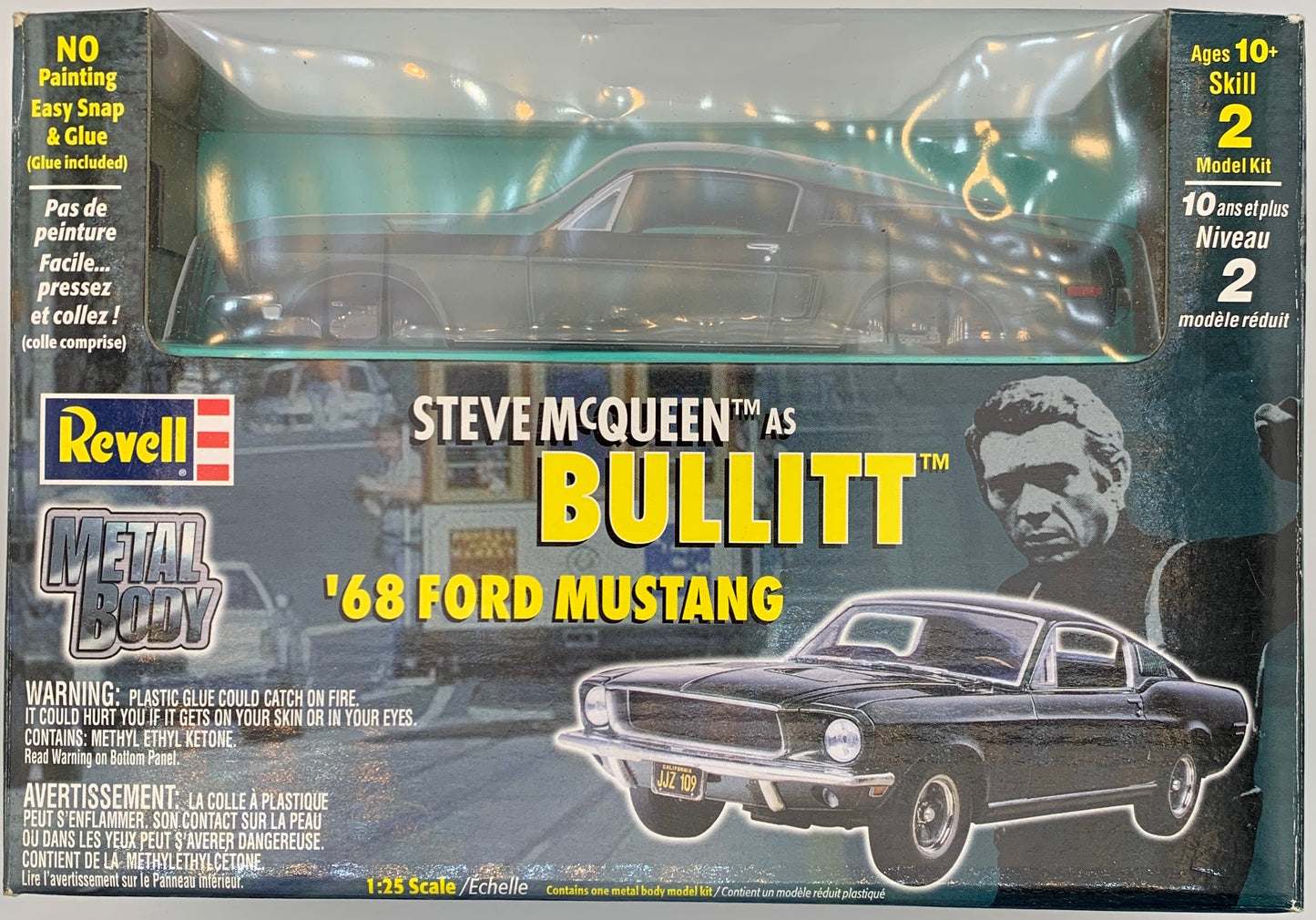 Revell ‘68 Ford Mustang BULLITT, 1:25 Scale Model Kit