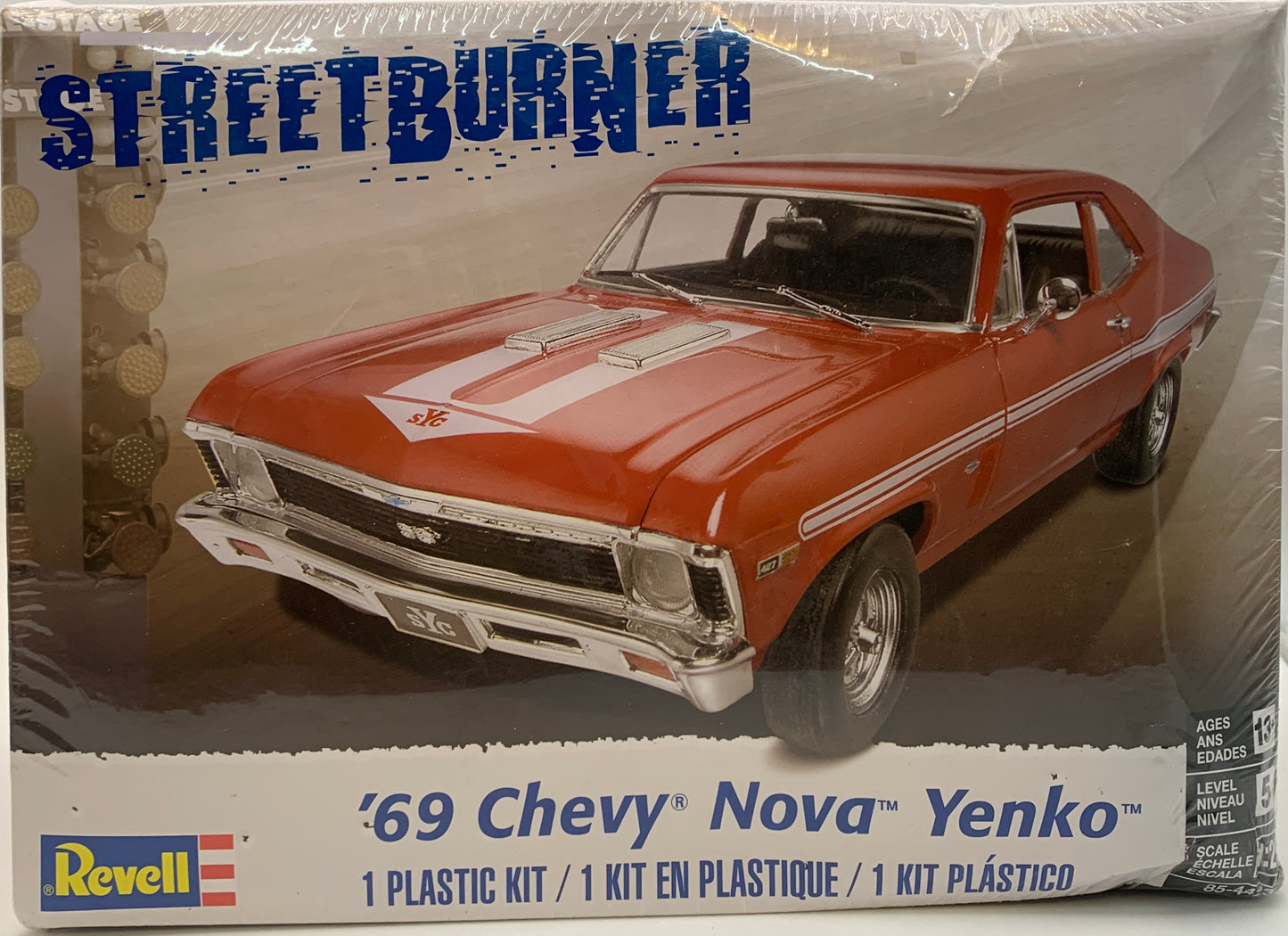 Revell Street Burner ‘69 Chevy Nova Yenko, 1/25 Scale Model Kit