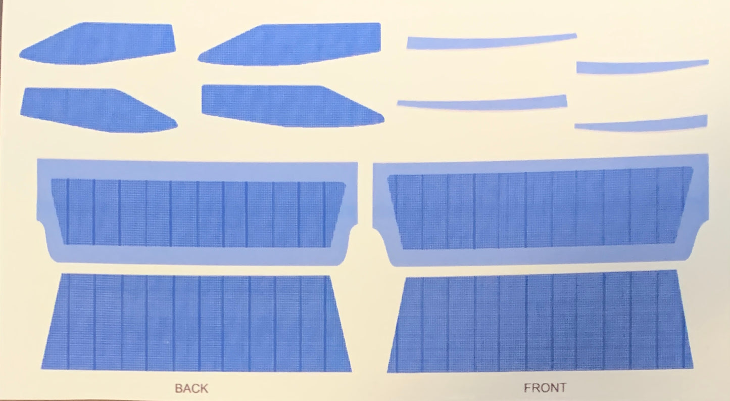 Decals for the 1960 Nomad Station Wagon Interior sized to the AMT kit
