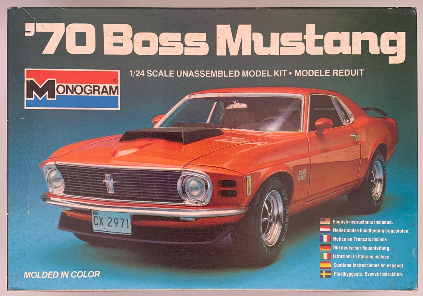 Monogram ‘70 Boss Mustang, 1:24 Scale Model Kit