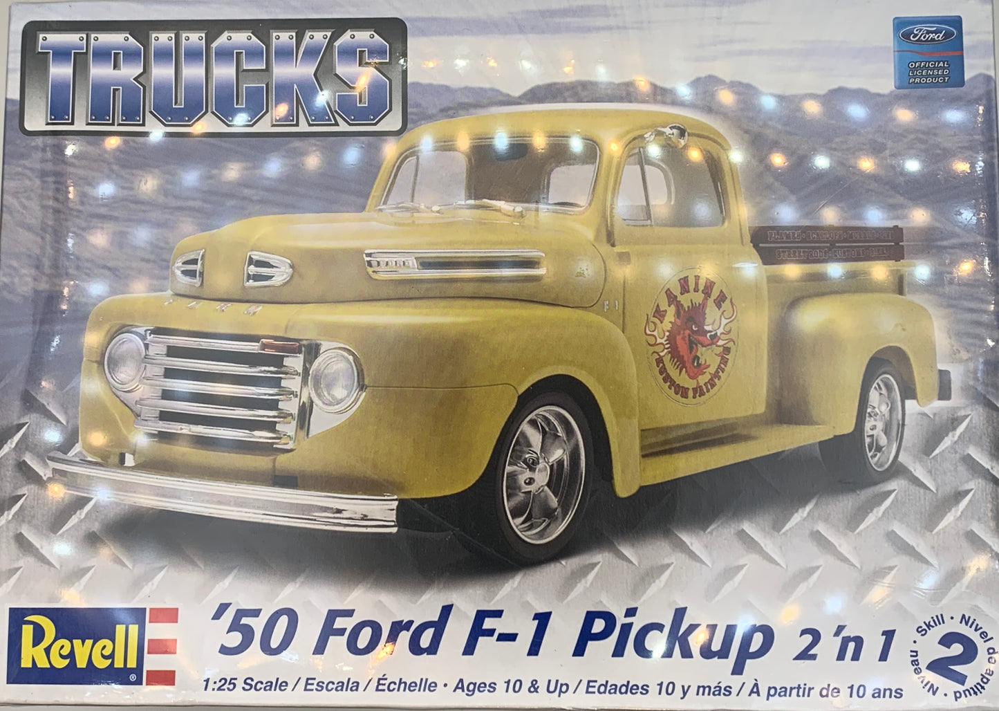 Revell ‘50 Ford F-1 Pickup 2-in-1, 1/25 Scale Model Kit