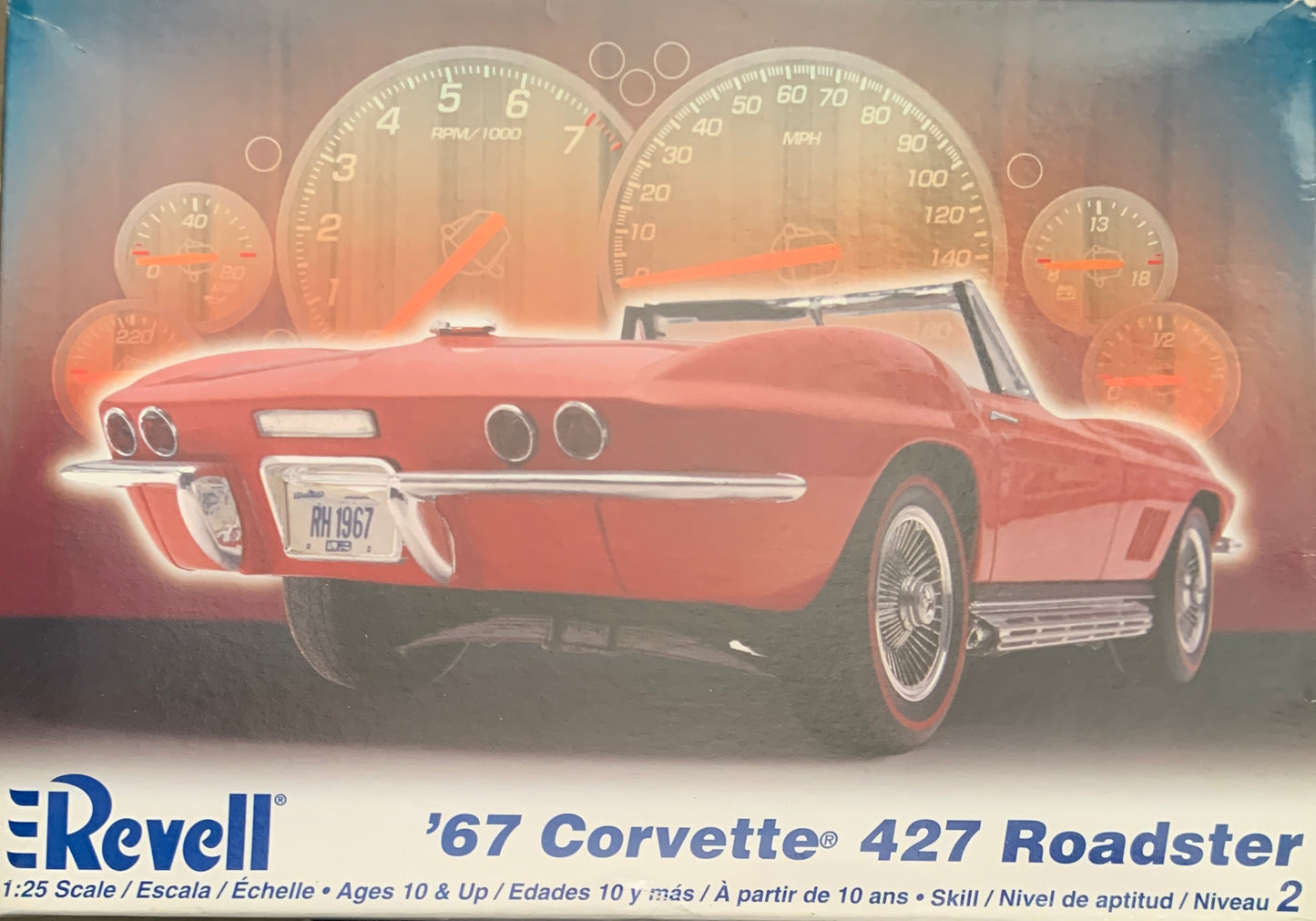 Revell ‘67 Corvette 427 Roadster, 1/25 Scale Model Kit