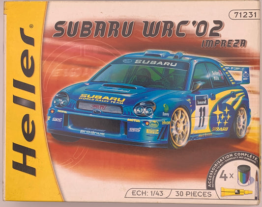 Heller Subaru WRC ‘02 Impreza, 1/43 Scale Model Kit